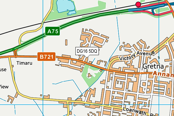 DG16 5DQ map - OS VectorMap District (Ordnance Survey) DG16 5DQ map - OS VectorMap District (Ordnance Survey)
