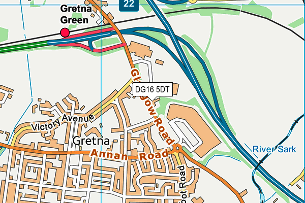 DG16 5DT map - OS VectorMap District (Ordnance Survey) DG16 5DT map - OS VectorMap District (Ordnance Survey)