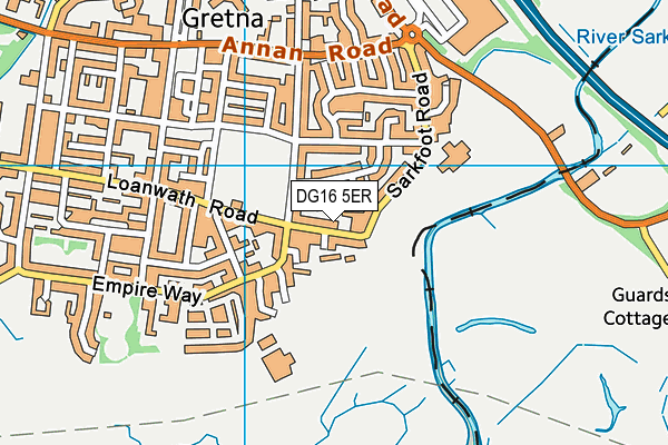 DG16 5ER map - OS VectorMap District (Ordnance Survey) DG16 5ER map - OS VectorMap District (Ordnance Survey)
