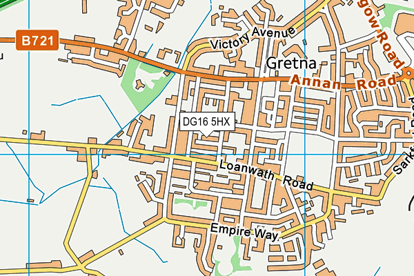 DG16 5HX map - OS VectorMap District (Ordnance Survey) DG16 5HX map - OS VectorMap District (Ordnance Survey)