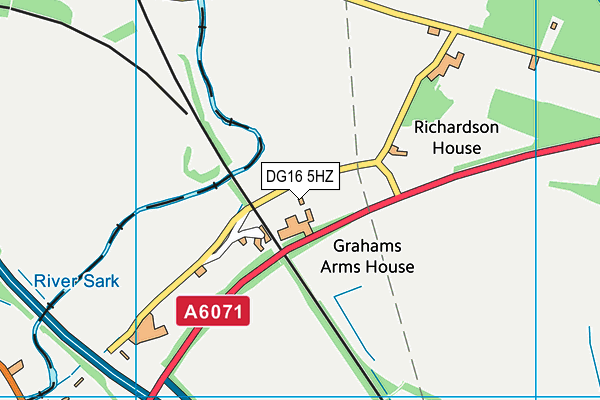 DG16 5HZ map - OS VectorMap District (Ordnance Survey) DG16 5HZ map - OS VectorMap District (Ordnance Survey)