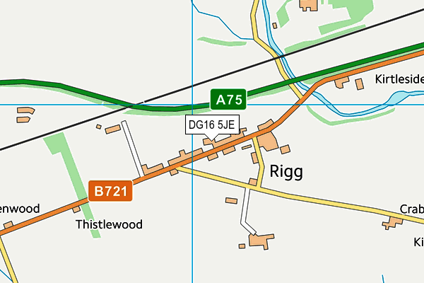 DG16 5JE map - OS VectorMap District (Ordnance Survey) DG16 5JE map - OS VectorMap District (Ordnance Survey)
