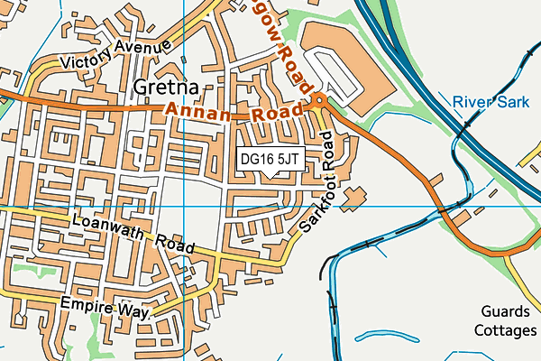 DG16 5JT map - OS VectorMap District (Ordnance Survey) DG16 5JT map - OS VectorMap District (Ordnance Survey)