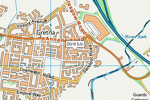 DG16 5JU map - OS VectorMap District (Ordnance Survey) DG16 5JU map - OS VectorMap District (Ordnance Survey)