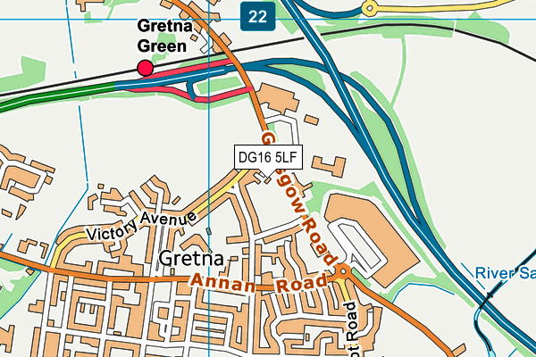 DG16 5LF map - OS VectorMap District (Ordnance Survey) DG16 5LF map - OS VectorMap District (Ordnance Survey)