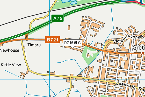 DG16 5LG map - OS VectorMap District (Ordnance Survey) DG16 5LG map - OS VectorMap District (Ordnance Survey)