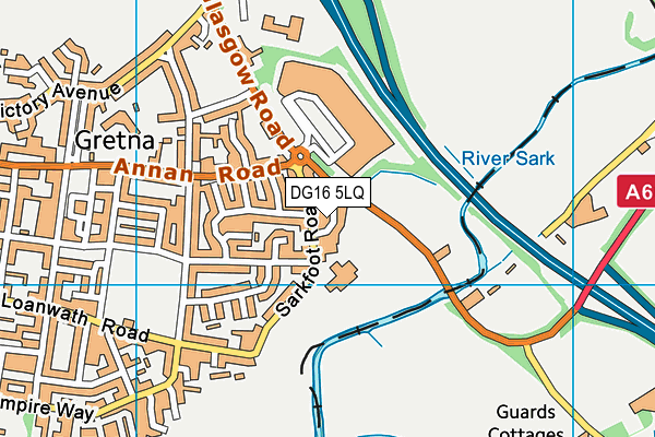 DG16 5LQ map - OS VectorMap District (Ordnance Survey) DG16 5LQ map - OS VectorMap District (Ordnance Survey)