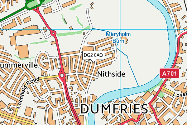 DG2 0AQ map - OS VectorMap District (Ordnance Survey) DG2 0AQ map - OS VectorMap District (Ordnance Survey)