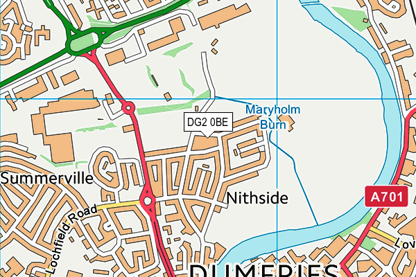 DG2 0BE map - OS VectorMap District (Ordnance Survey) DG2 0BE map - OS VectorMap District (Ordnance Survey)
