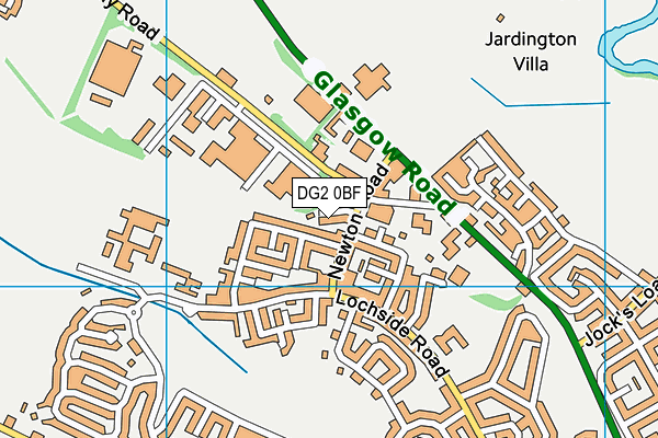 DG2 0BF map - OS VectorMap District (Ordnance Survey) DG2 0BF map - OS VectorMap District (Ordnance Survey)