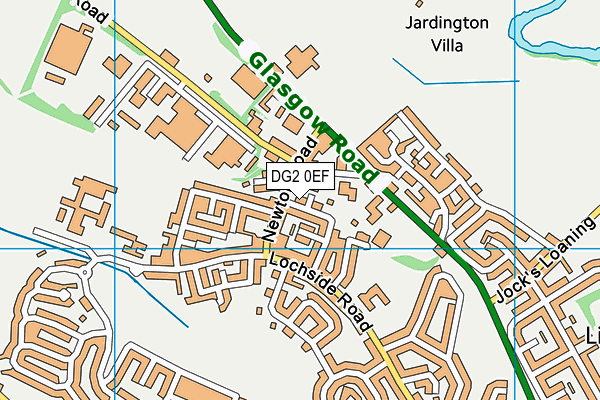 DG2 0EF map - OS VectorMap District (Ordnance Survey) DG2 0EF map - OS VectorMap District (Ordnance Survey)