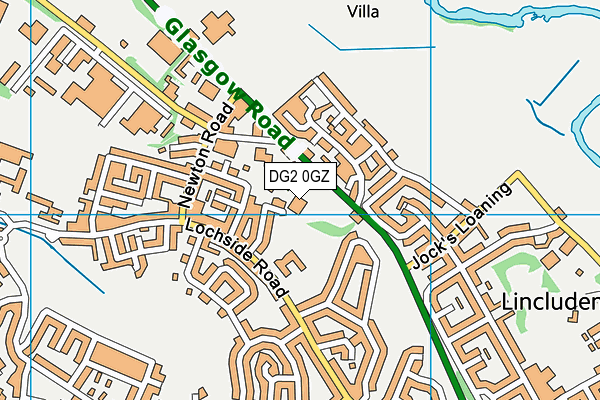 DG2 0GZ map - OS VectorMap District (Ordnance Survey) DG2 0GZ map - OS VectorMap District (Ordnance Survey)