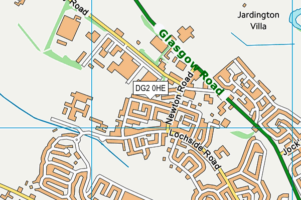 DG2 0HE map - OS VectorMap District (Ordnance Survey) DG2 0HE map - OS VectorMap District (Ordnance Survey)