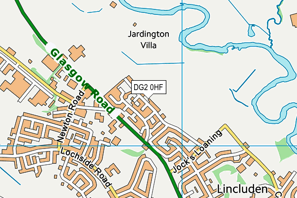 DG2 0HF map - OS VectorMap District (Ordnance Survey) DG2 0HF map - OS VectorMap District (Ordnance Survey)