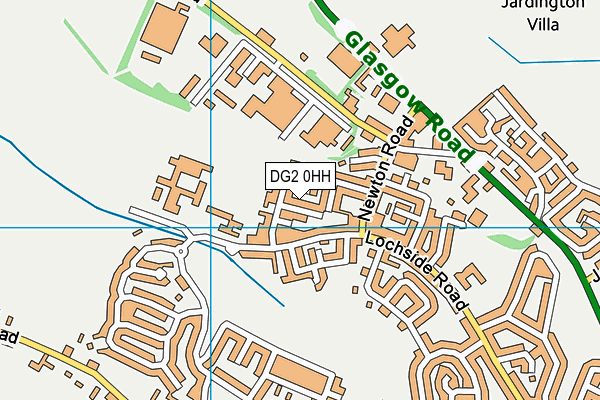 DG2 0HH map - OS VectorMap District (Ordnance Survey) DG2 0HH map - OS VectorMap District (Ordnance Survey)
