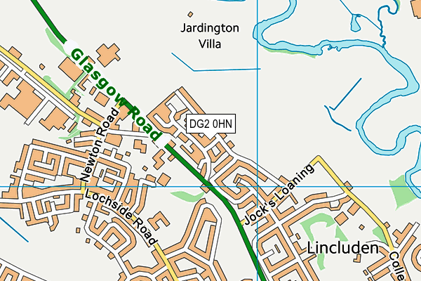 DG2 0HN map - OS VectorMap District (Ordnance Survey) DG2 0HN map - OS VectorMap District (Ordnance Survey)