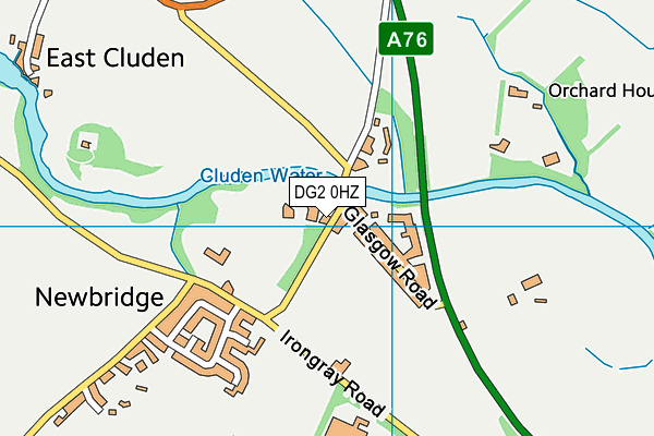 DG2 0HZ map - OS VectorMap District (Ordnance Survey) DG2 0HZ map - OS VectorMap District (Ordnance Survey)