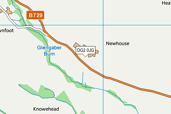 DG2 0JG map - OS VectorMap District (Ordnance Survey) DG2 0JG map - OS VectorMap District (Ordnance Survey)