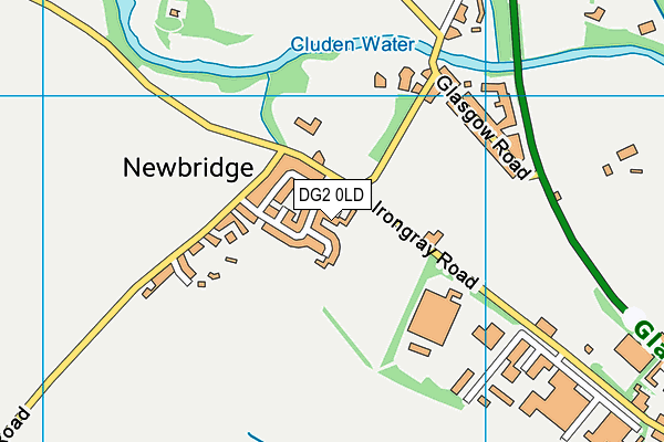 DG2 0LD map - OS VectorMap District (Ordnance Survey)