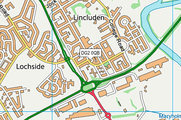 DG2 0QB map - OS VectorMap District (Ordnance Survey) DG2 0QB map - OS VectorMap District (Ordnance Survey)