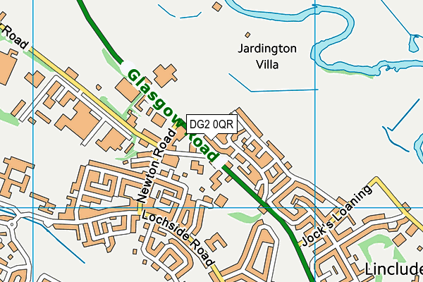 DG2 0QR map - OS VectorMap District (Ordnance Survey) DG2 0QR map - OS VectorMap District (Ordnance Survey)