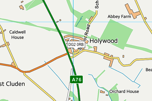 DG2 0RB map - OS VectorMap District (Ordnance Survey) DG2 0RB map - OS VectorMap District (Ordnance Survey)