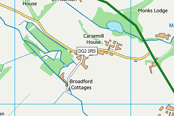 DG2 0RS map - OS VectorMap District (Ordnance Survey) DG2 0RS map - OS VectorMap District (Ordnance Survey)