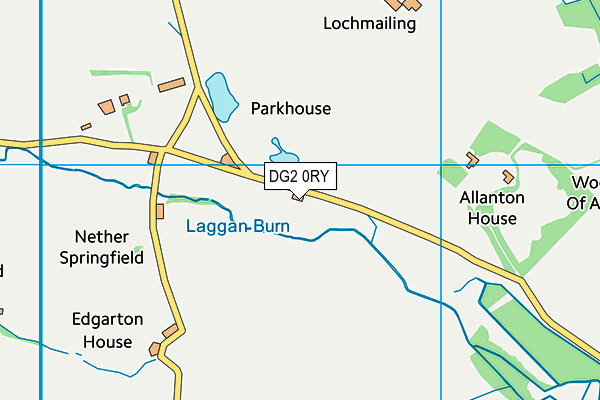 DG2 0RY map - OS VectorMap District (Ordnance Survey) DG2 0RY map - OS VectorMap District (Ordnance Survey)