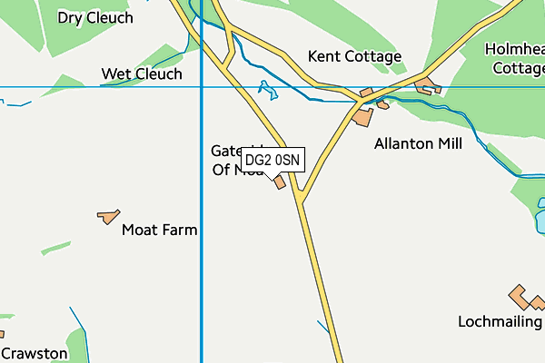 DG2 0SN map - OS VectorMap District (Ordnance Survey) DG2 0SN map - OS VectorMap District (Ordnance Survey)