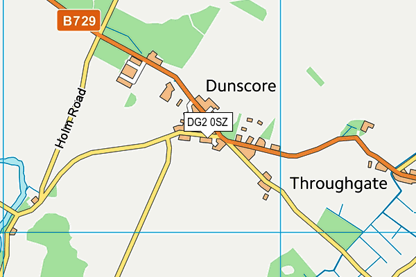 DG2 0SZ map - OS VectorMap District (Ordnance Survey)