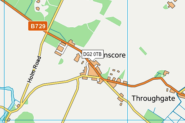 DG2 0TB map - OS VectorMap District (Ordnance Survey)