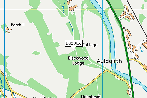 DG2 0UA map - OS VectorMap District (Ordnance Survey) DG2 0UA map - OS VectorMap District (Ordnance Survey)