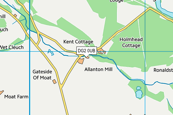 DG2 0UB map - OS VectorMap District (Ordnance Survey) DG2 0UB map - OS VectorMap District (Ordnance Survey)