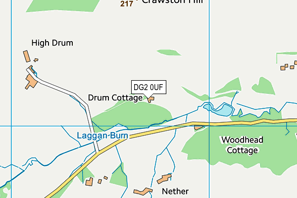 DG2 0UF map - OS VectorMap District (Ordnance Survey) DG2 0UF map - OS VectorMap District (Ordnance Survey)