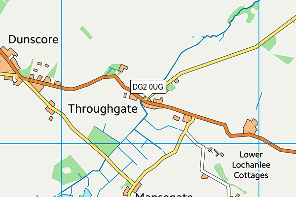 DG2 0UG map - OS VectorMap District (Ordnance Survey) DG2 0UG map - OS VectorMap District (Ordnance Survey)