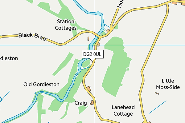 DG2 0UL map - OS VectorMap District (Ordnance Survey) DG2 0UL map - OS VectorMap District (Ordnance Survey)