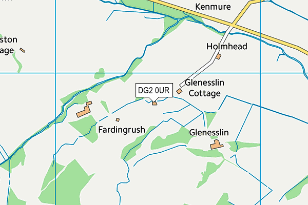 DG2 0UR map - OS VectorMap District (Ordnance Survey) DG2 0UR map - OS VectorMap District (Ordnance Survey)