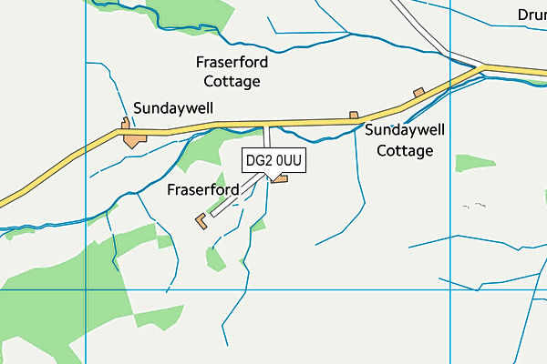 DG2 0UU map - OS VectorMap District (Ordnance Survey) DG2 0UU map - OS VectorMap District (Ordnance Survey)