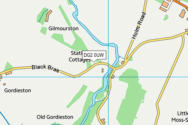 DG2 0UW map - OS VectorMap District (Ordnance Survey) DG2 0UW map - OS VectorMap District (Ordnance Survey)