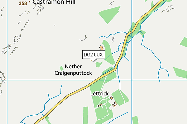 DG2 0UX map - OS VectorMap District (Ordnance Survey) DG2 0UX map - OS VectorMap District (Ordnance Survey)