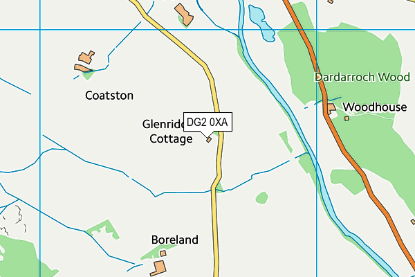 DG2 0XA map - OS VectorMap District (Ordnance Survey) DG2 0XA map - OS VectorMap District (Ordnance Survey)