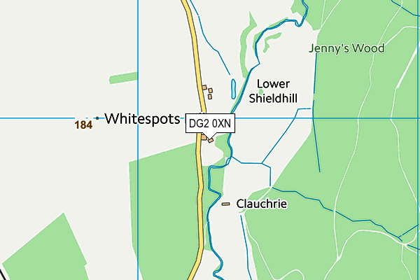 DG2 0XN map - OS VectorMap District (Ordnance Survey) DG2 0XN map - OS VectorMap District (Ordnance Survey)