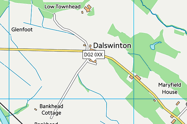 DG2 0XX map - OS VectorMap District (Ordnance Survey) DG2 0XX map - OS VectorMap District (Ordnance Survey)