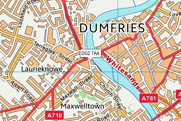 DG2 7AA map - OS VectorMap District (Ordnance Survey) DG2 7AA map - OS VectorMap District (Ordnance Survey)