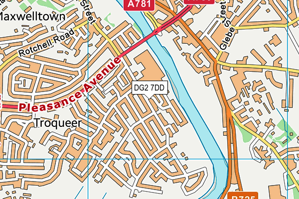DG2 7DD map - OS VectorMap District (Ordnance Survey) DG2 7DD map - OS VectorMap District (Ordnance Survey)