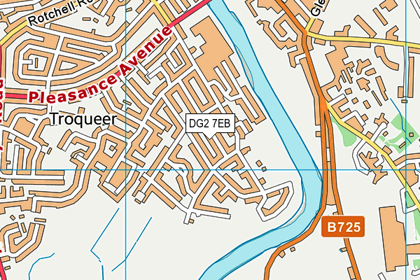 DG2 7EB map - OS VectorMap District (Ordnance Survey) DG2 7EB map - OS VectorMap District (Ordnance Survey)
