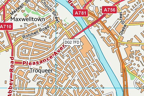 DG2 7FD map - OS VectorMap District (Ordnance Survey) DG2 7FD map - OS VectorMap District (Ordnance Survey)