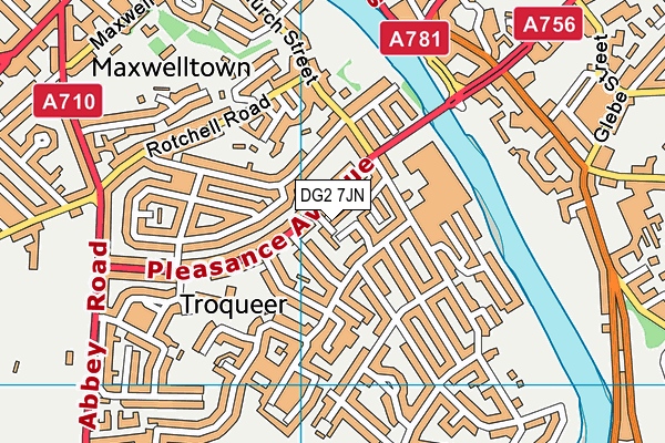 DG2 7JN map - OS VectorMap District (Ordnance Survey) DG2 7JN map - OS VectorMap District (Ordnance Survey)
