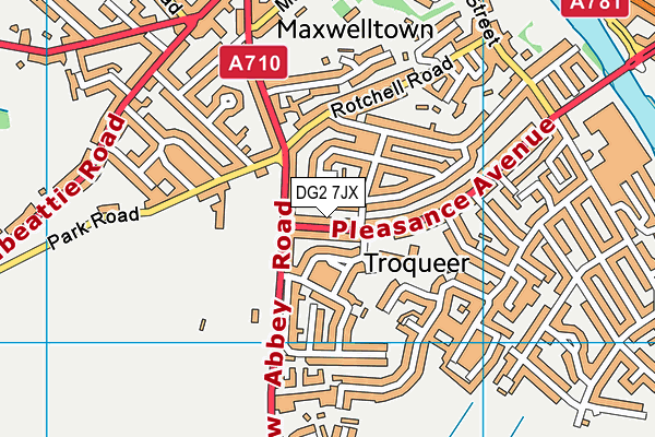 DG2 7JX map - OS VectorMap District (Ordnance Survey) DG2 7JX map - OS VectorMap District (Ordnance Survey)