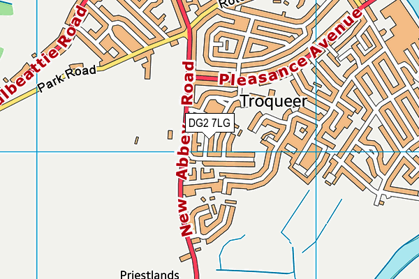 DG2 7LG map - OS VectorMap District (Ordnance Survey) DG2 7LG map - OS VectorMap District (Ordnance Survey)